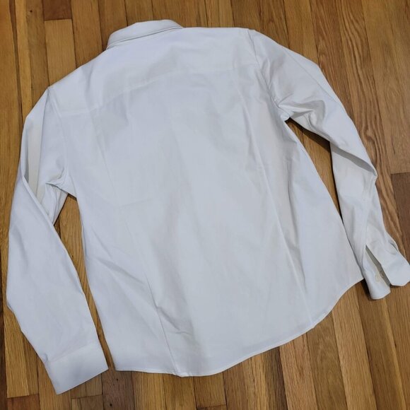 Western Rise X Cotton Longsleeve Button Shirt Men's Medium M White Excellent - Picture 2 of 5